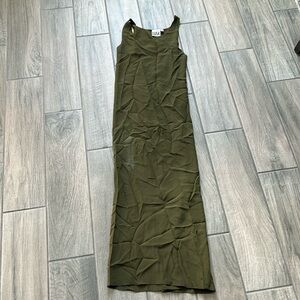 Oak olive maxi dress